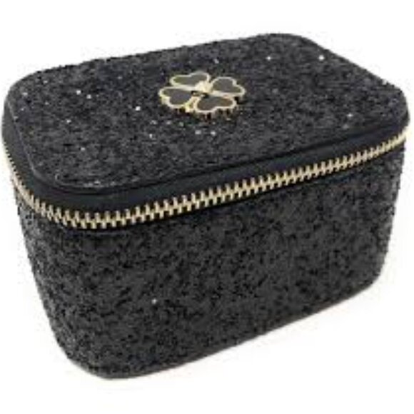 kate spade Handbags - Kate Spade Odette‎ Glitter Black Jewelry Holder NWT
